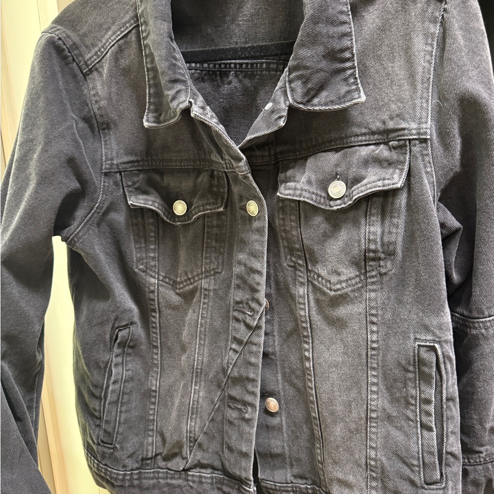 Women’s free people black denim rumors jacket - Picture 2 of 6